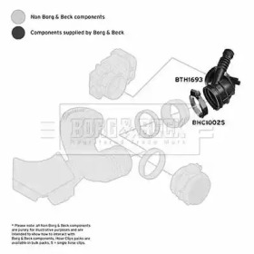 BORG & BECK bth1693 -  Рукав воздухозаборника, воздушный фильтр